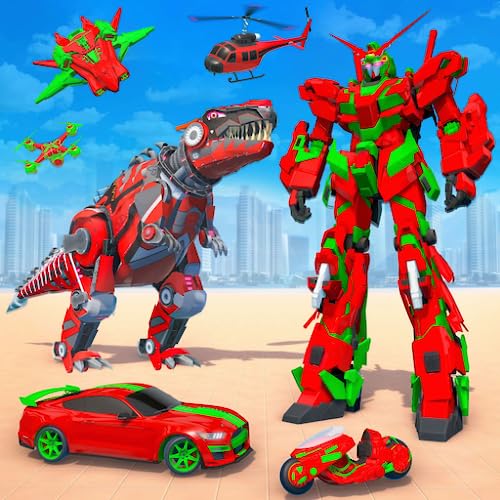 Flying Robot Survival Game: los mejores juegos de transformación de robots múltiples (juegos gratuitos para niños) y Ultimate Robot Battle | Juegos de Superhéroes 3D | Juegos de transformación de coch